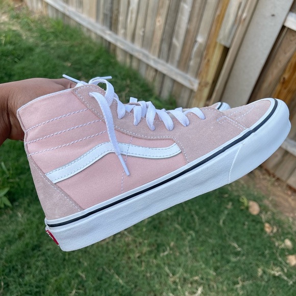 Vans Old Skool Sk8 Hi Pink Skateboarding Shoes M/8 - W/9.5 (721356) - Picture 1 of 8